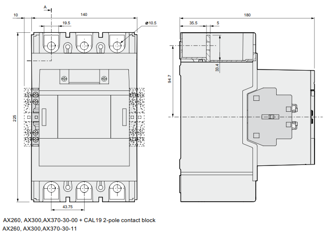 Khởi động từ ABB AX300-30-11-80