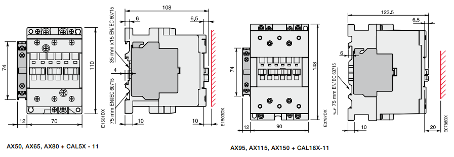Khởi động từ ABB AX150-30-11-80