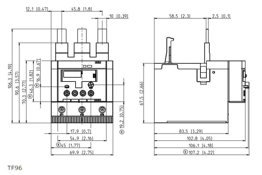 Rơ le nhiệt ABB TF96-96