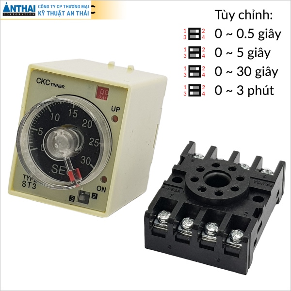 Rơ le thời gian tắt các thiết bị khi không cần thiết hoạt động