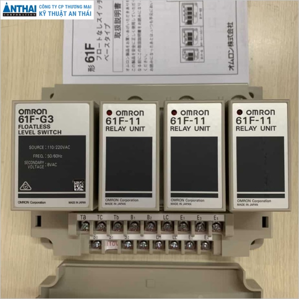 Bộ điều khiển mức nước Omron 61F-G3 và Relay 61F-11
